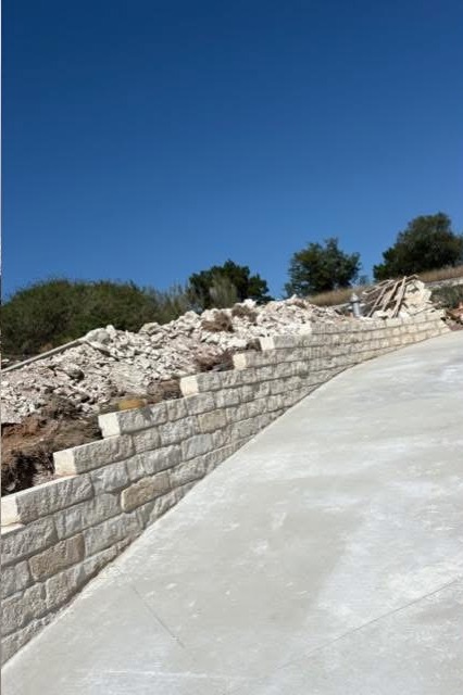 Driveway under construction