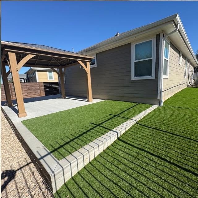 Artificial turf installation